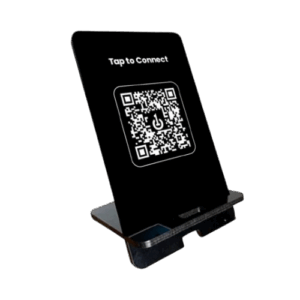 Acrylic QR Mobile Stand 3.5x7.5 – Custom Laser‑Engraved Phone Stand