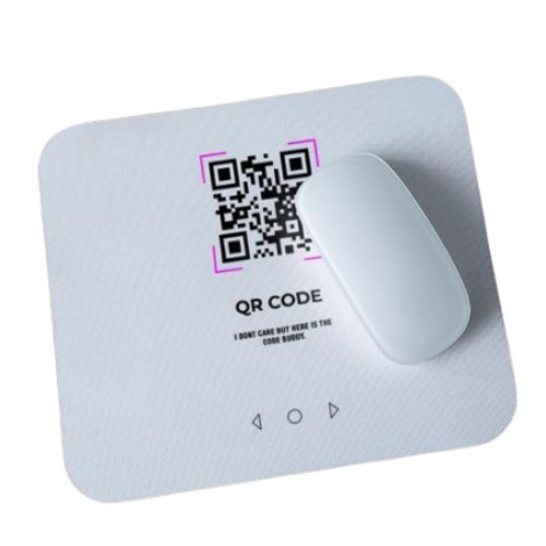 Acrylic QR Mouse Pad – Custom Laser‑Engraved Desk Mat
