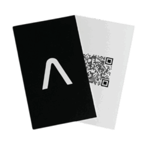 Acrylic QR Business Card 2x4 – Custom Laser‑Engraved Acrylic Card