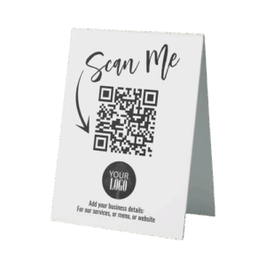 Acrylic QR Tent Card 4x6 – Custom Laser‑Engraved Tent Card