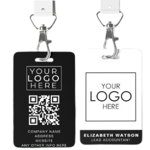 Acrylic QR ID Card 2x4 – Custom Laser‑Engraved Business ID Badge