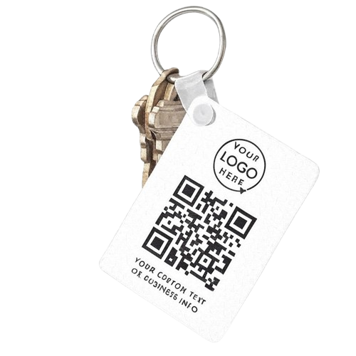 Acrylic QR Keychain 2x4 – Custom Laser‐Engraved Acrylic Keychain
